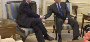 Jean-Claude Juncker i George W. Bush