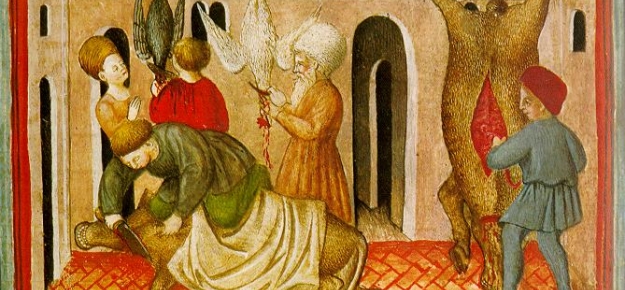Ubój rytualny na ilustacji z XVI wieku Ubój rytualny na ilustacji z XVI wieku